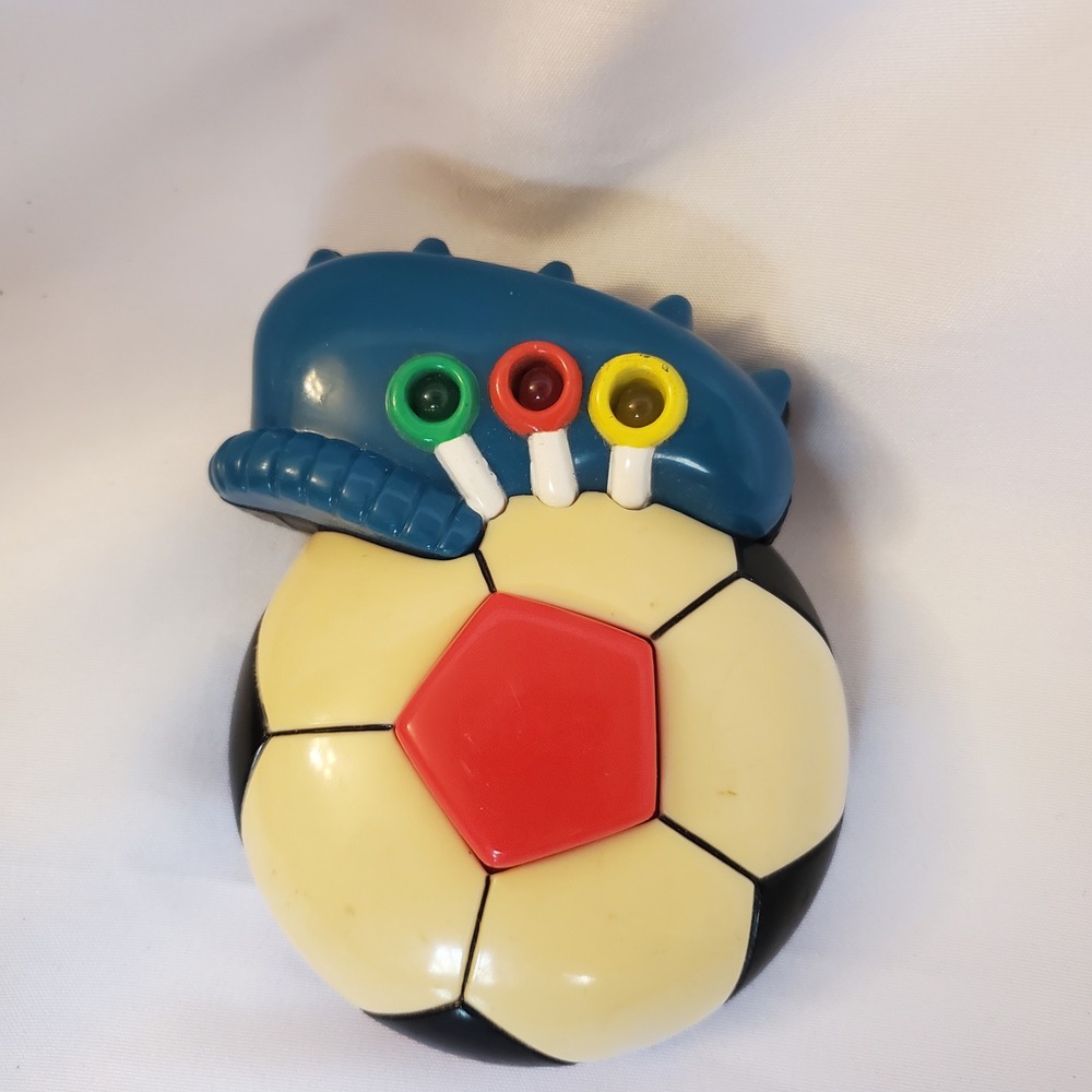 Vintage Electronic Soccer Ball 1997 Fun musical magnet untested